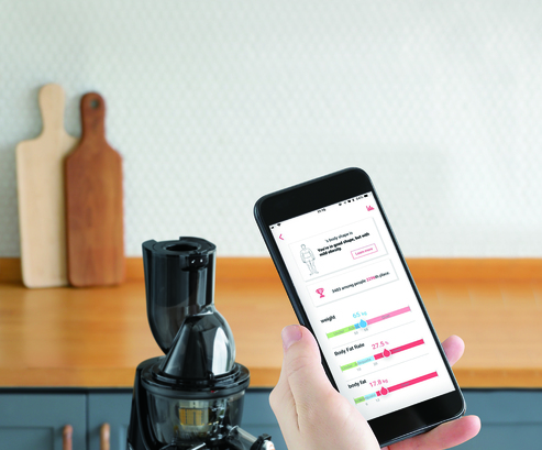 Aplikacja mobilna HealthFriend Smart Juicer